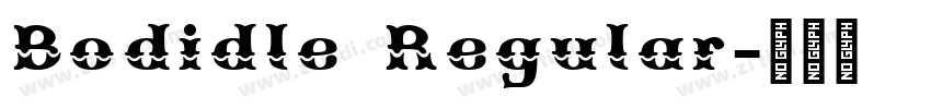 Bodidle Regular字体转换